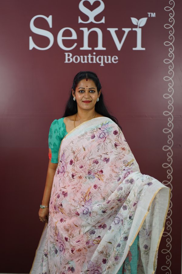 Soft Linen White with Lavender