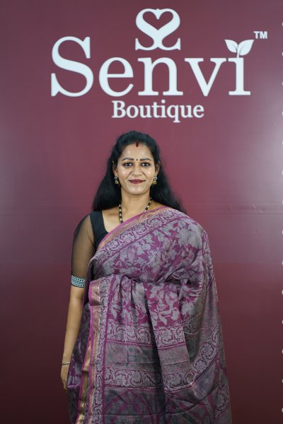 Dola Silk Onion Pink Design 1