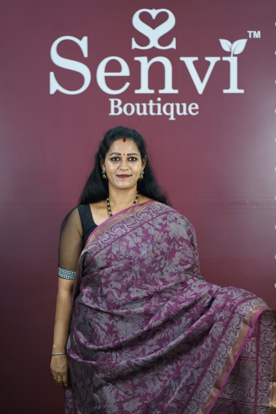 Dola Silk Onion Pink Design 1