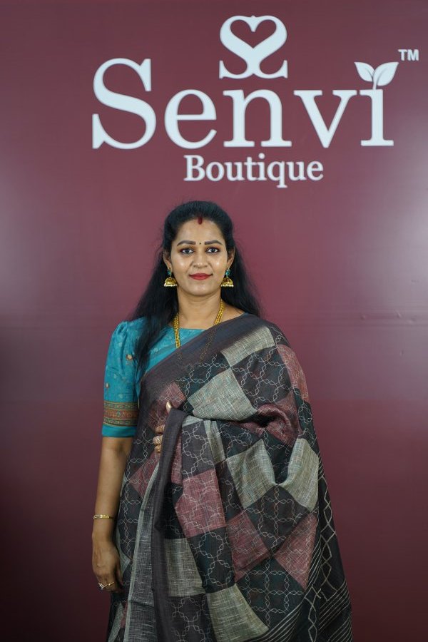 Jute Cotton Brown & Onion Pink