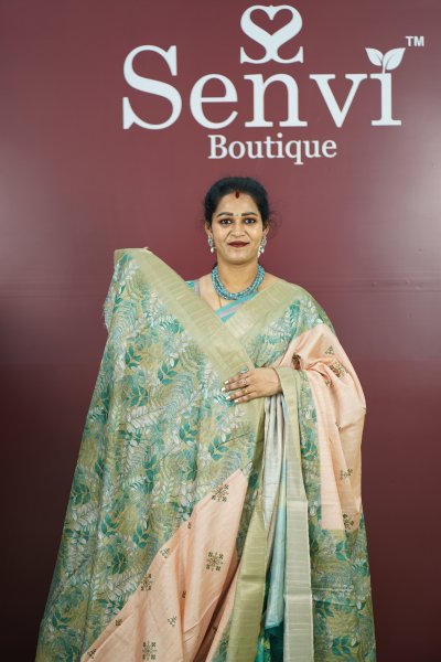 Cotton Digital Print Earth Orange