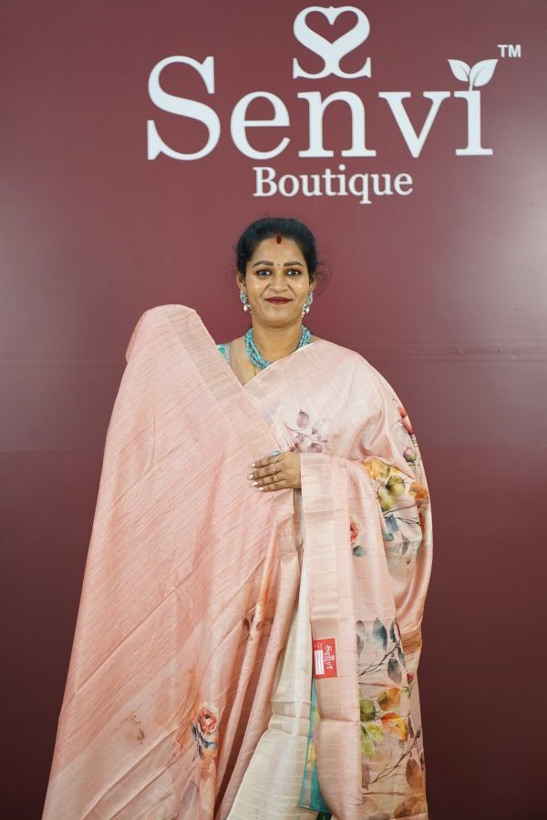 Cotton Digital Print Peach 2