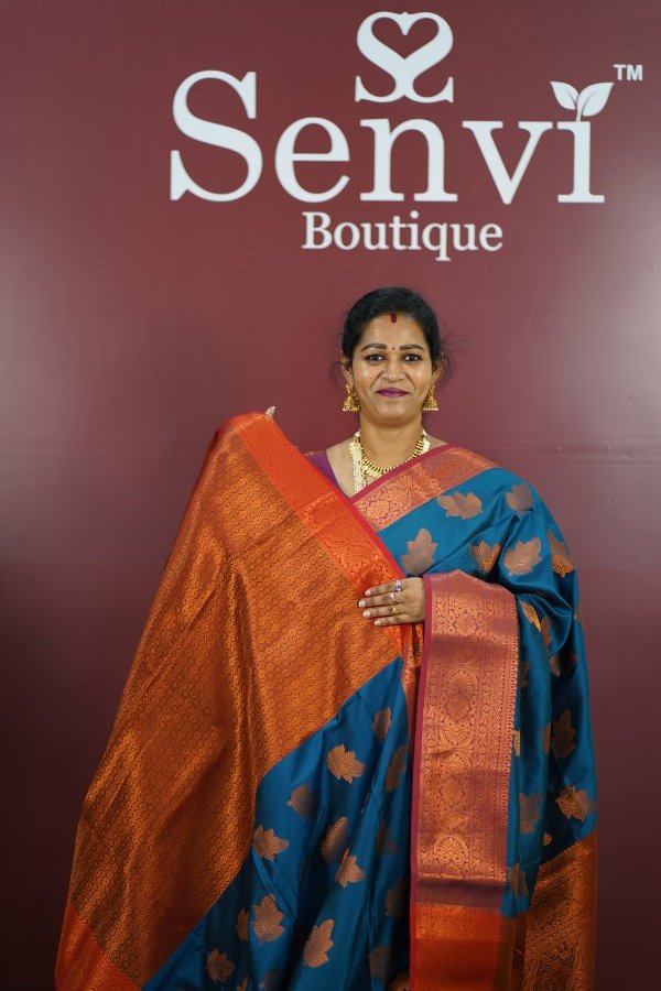 Kanchipuram Silk Peacock Blue