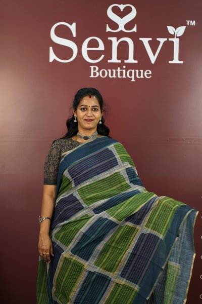 Soft Linen Green with Blue