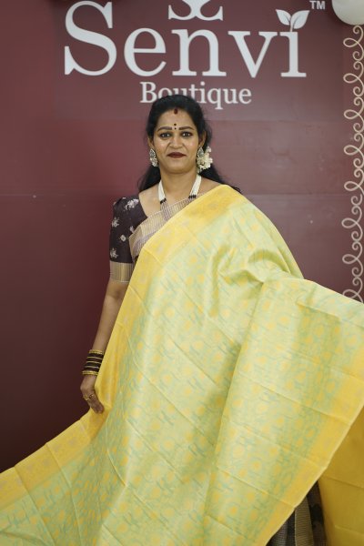 Tissue Silks Yellow With Pistha Green