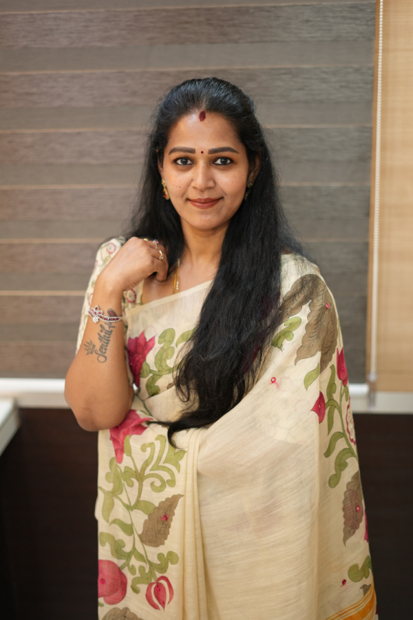 Yellow Kalamkari Saree