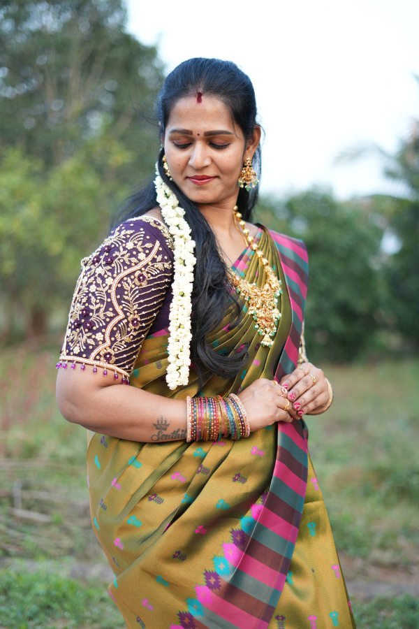 Golder Colour Tissue Silk Saree
