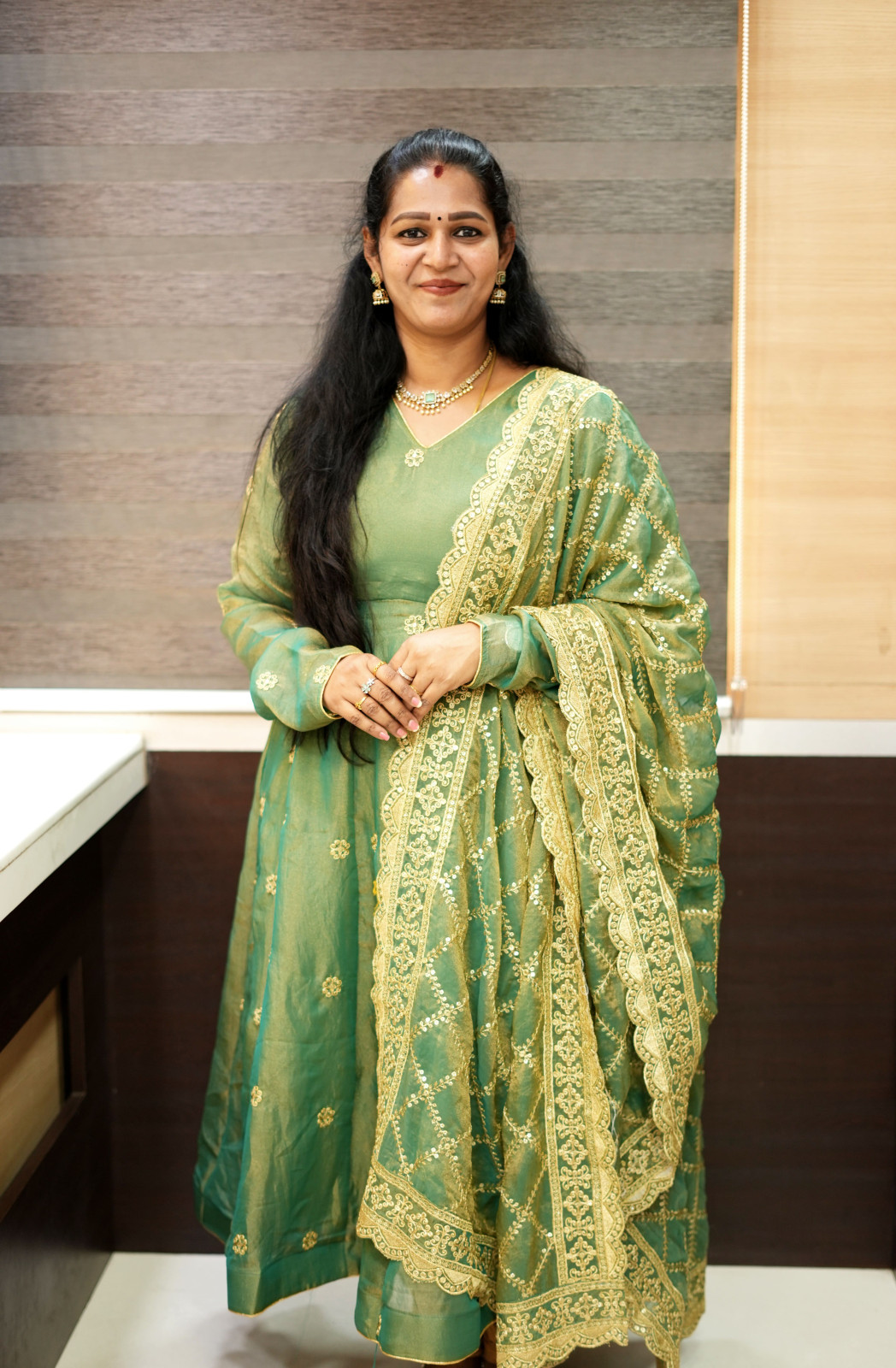 Green Anarkali Suits