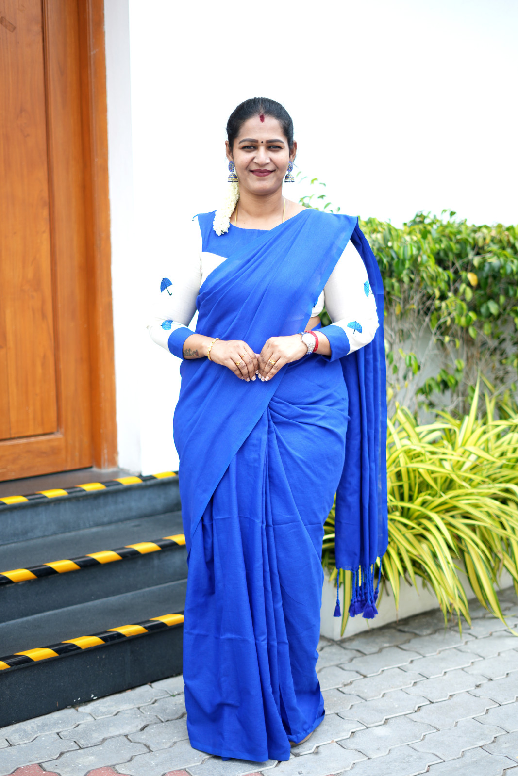 Blue Khadi Cotton