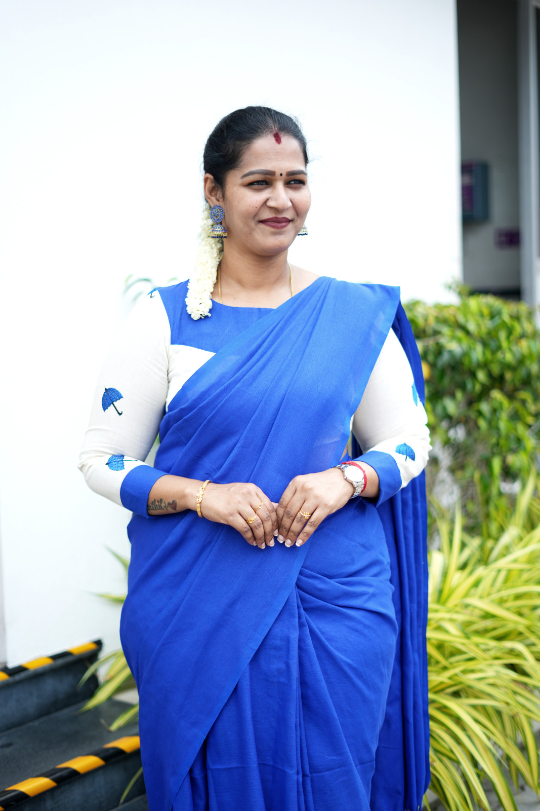 Blue Khadi Cotton