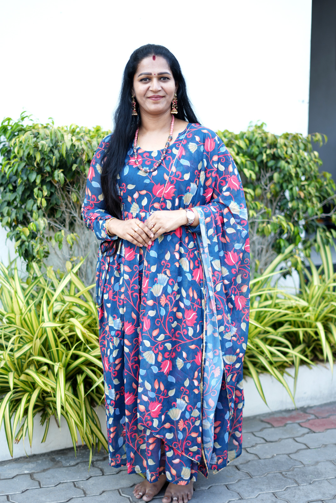 Kalamkari  Anarkali dress