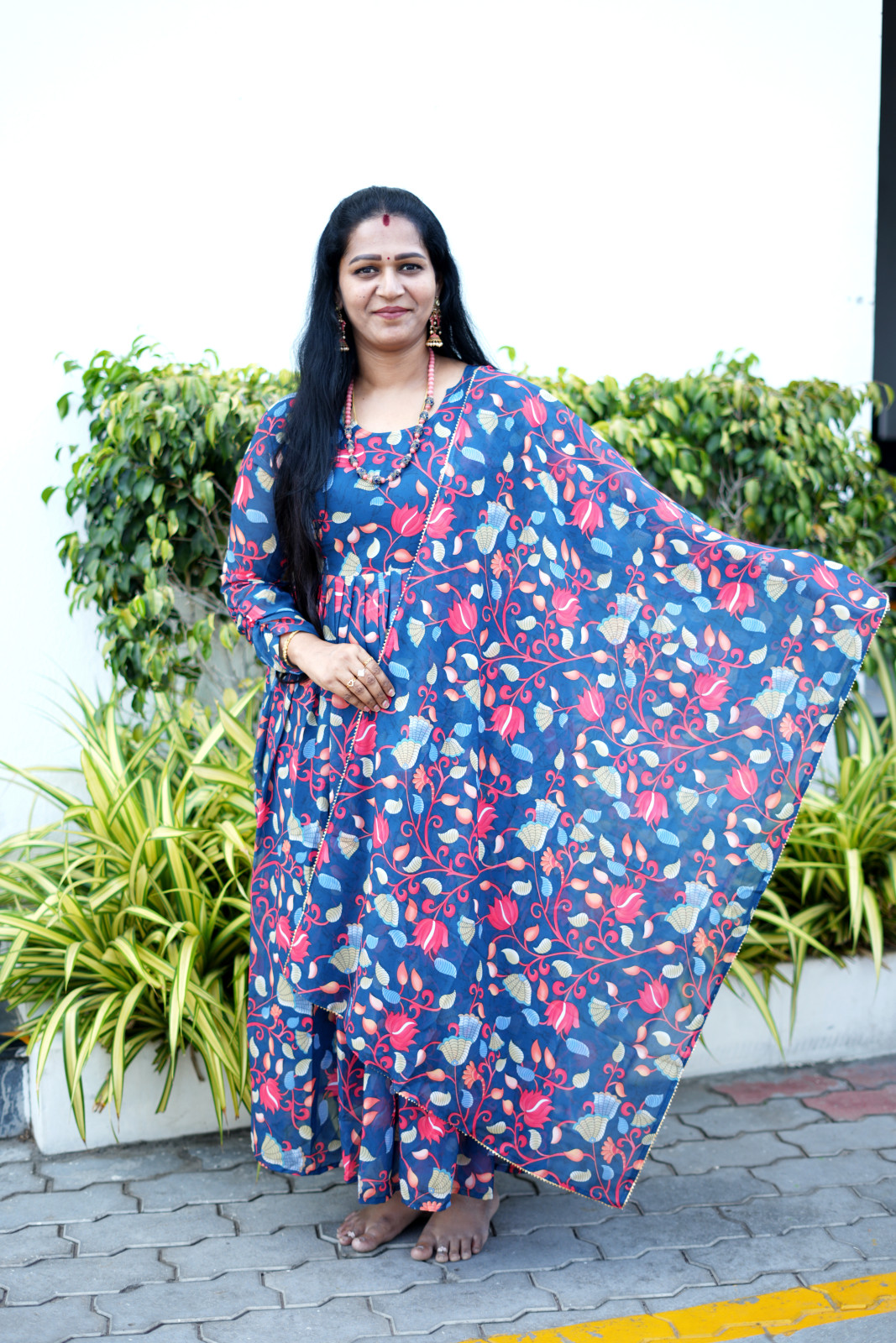 Kalamkari  Anarkali dress